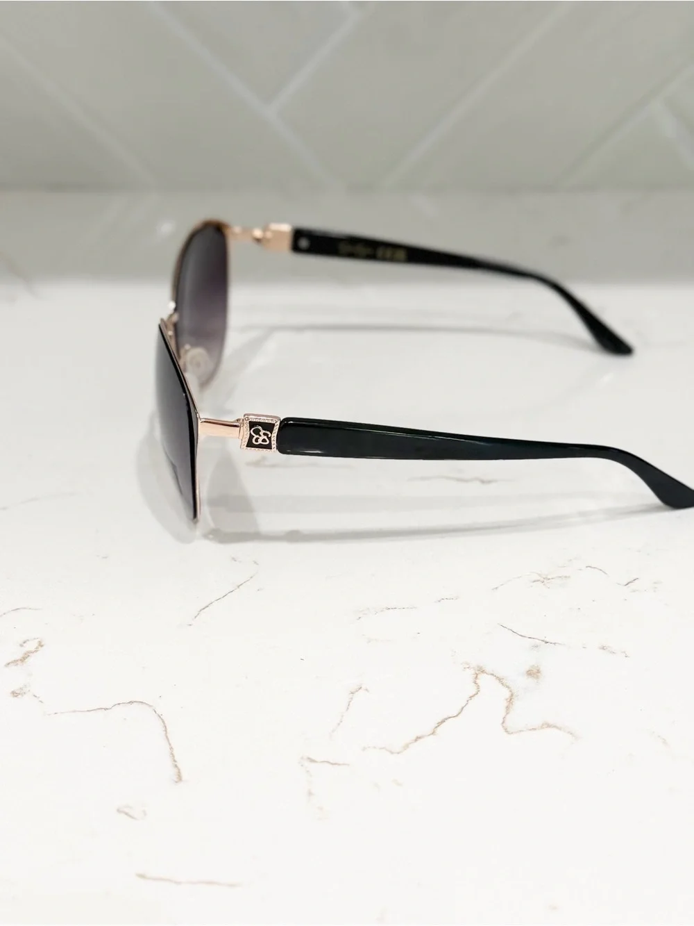 Women's Black Sunglasses with Gradient Lenses - Signature Style